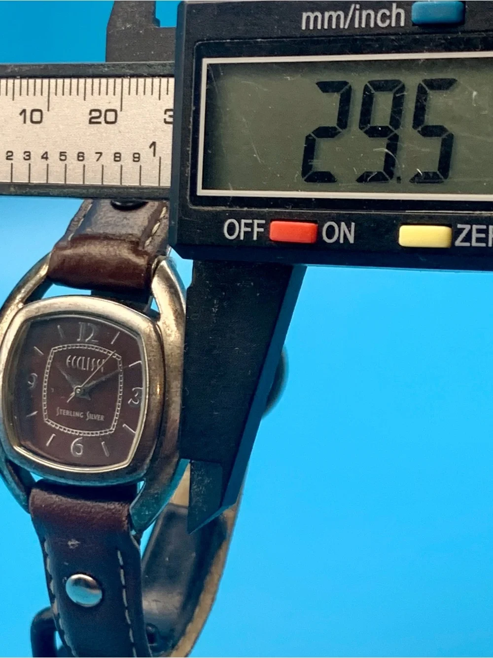 ECCLISSI 23381 Women’s Vntg Watch Sterling Silver Japan Movt Working New Battery